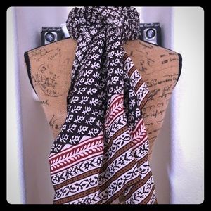 Cotton Block Print Scarf